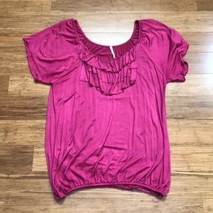 Nordstrom Olivia Moon brand Magenta Top Size XL